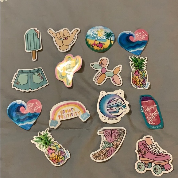 Pura Vida Other - 🏖 Pura Vida Stickers Lot of 20🏖 🌠 UPDATED 🌠